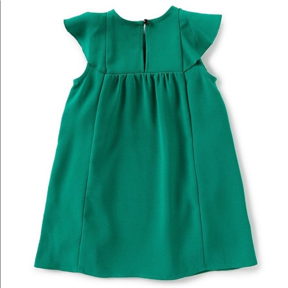 kate spade® ♠️ Cascading Ruffle Dress Emerald Green Holiday Size 3 - Picture 2 of 9